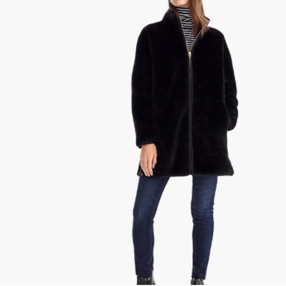 J. Crew Zip-up plush fleece coat - Picture 2 of 4